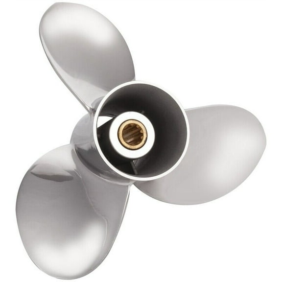 New Stainless Steel Propeller Compatible With Mariner Japan Tohatsu Origin 10 Spline 30 2006-2021 By 48-899820A05 899820A05 Mar-10111-Nr-B0 Nm889210110 Diameter 10" x 11" Pitch RH
