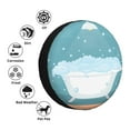 thumbnail image 5 of Balery Bathtub With Soap Bubblestire Cover Waterproof Dust-Proof, Universal Spare Wheel Tire Cover For Trailer, Rv, Suv Truck And Vehicle Camper Accessories-15 Inch, 5 of 9