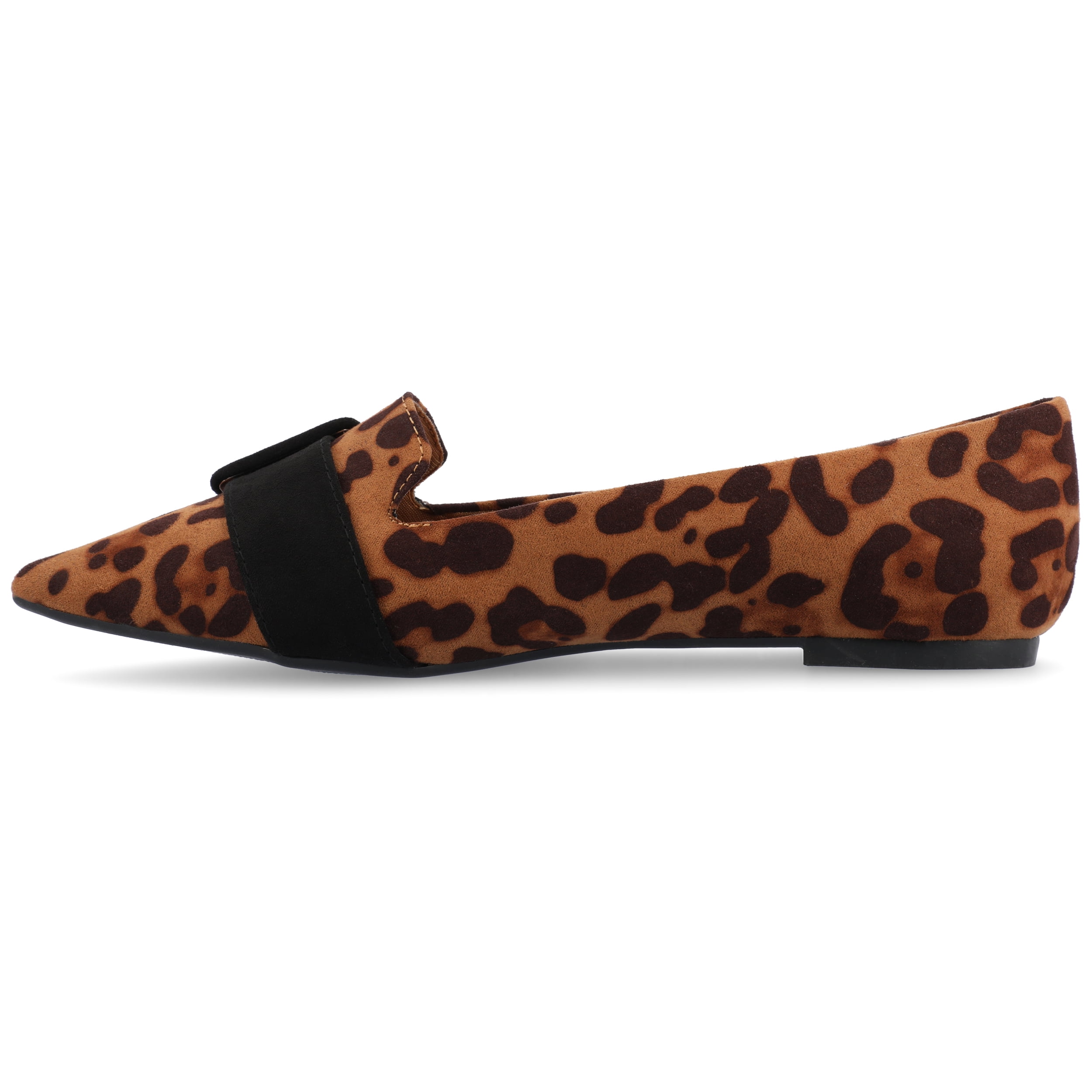 Journee Womens Audrey Slip On Pointed Toe Loafer Dress Flats