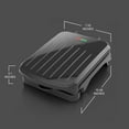 thumbnail image 3 of 2-Serving Classic Plate Electric Indoor Grill and Panini Press, Black, 3 of 5