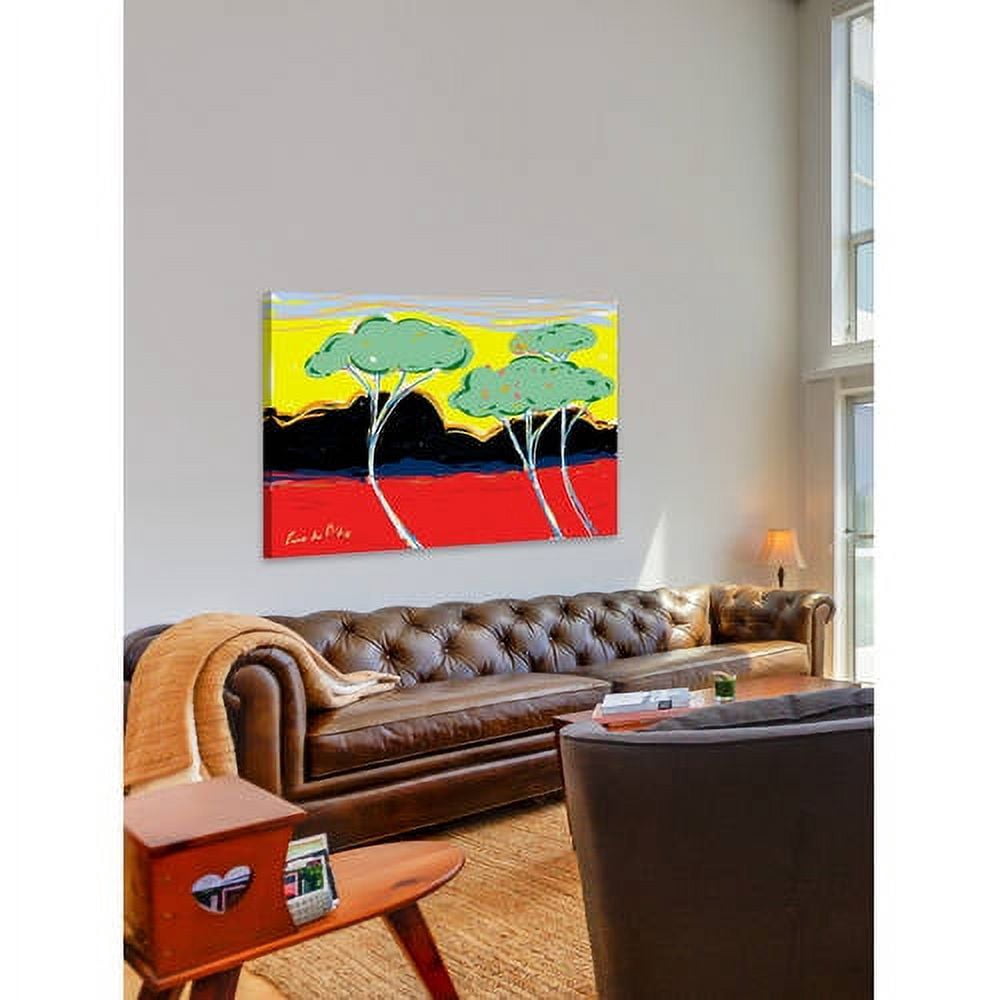 Marmont Hill "Juan Les Pins 1" by Arthur Pina Painting Print on Wrapped Canvas