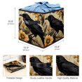 thumbnail image 3 of Crow Foldable Storage Box with Handle, 10.8"x10.5"x10.6", Large Capacity - Storage Bin and Containers, 3 of 6