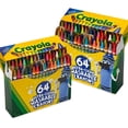 thumbnail image 1 of Crayones Lavables Crayola Ultra Clean 64ct 2 Pack, 1 of 2