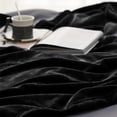 thumbnail image 3 of Lightweight Blankets for Sofa Black - 90x108, 3 of 5