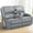 Gray, variant on Power Reclining Loveseat for Home Theater RV with USB Charging, Storage Console, Removable Armrests, Wall-Hugger Design Velvet Grey