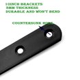 thumbnail image 3 of Plato de reparación Straight Brackets Redovant de 10 cm, 12 unidades, color negro, 3 of 7