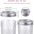 thumbnail image 5 of 24 Pcs Couvercles de Bocaux à Ouverture Régulière pour Ball, Kerr Jars, Couvercles de Bocaux Mason Premium avec Bandes/anneaux pour Ballon à Ouverture Régulière, Mason Jars (Argent, 70mm Ouverture Régulière), 5 of 5