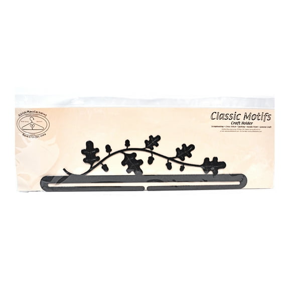 Classic Motifs Oak & Acorn 18 Inch Charcoal Split Bottom Craft Holder