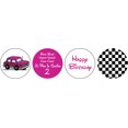thumbnail image 2 of Darling Souvenir Lil Man is Turning 2nd Birthday Stickers chocolate Labels 190 Pcs-Magenta, 2 of 2