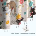 thumbnail image 6 of Dogs with Party Hats and Flowers Shower Curtain 72"x84" ,Bathroom Decorative Shower Curtains Set with 12 Hooks,Modern Waterproof Washable Shower Curtain, 6 of 6