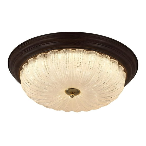 KCO Lighting Black Crystal Flush Mount Ceiling Light Farmhouse Round Hallway Ceiling Light