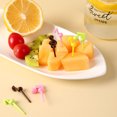 thumbnail image 3 of Xuewenshw Cure-Dents Animaux Fruits Mini Mignons Animaux Dessin Animé Forme Notes Musicales pour Enfants Cure-Dents Réutilisables pour Bento B O X Déjeuner Collations Ensemble de Table Extérieur Aléatoire pour 6, 3 of 5