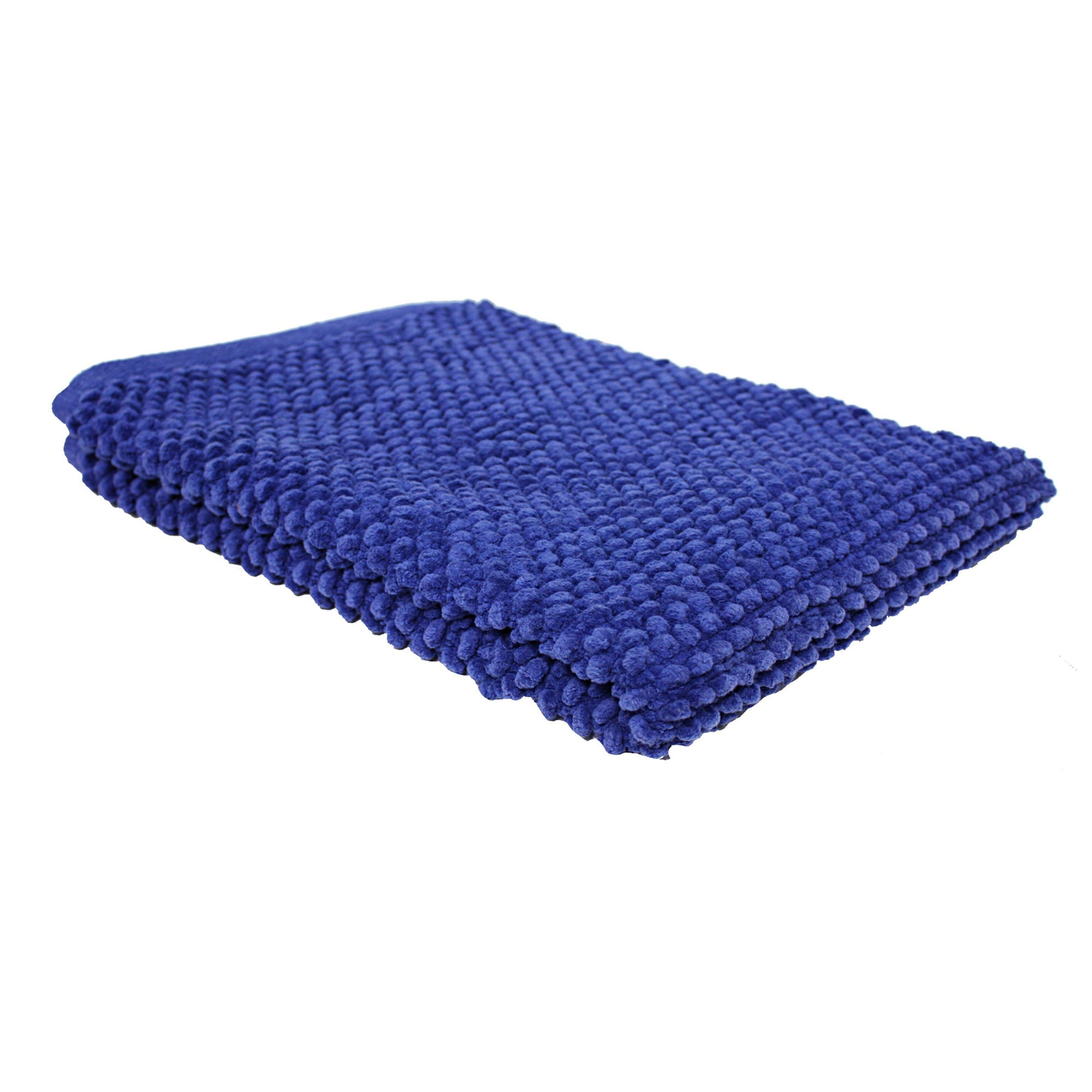 22" x 30" Royal Blue Rectangular Home Essentials Popcorn Bath Rug