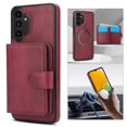 thumbnail image 5 of Allytechgroup Detachable Cards Holder Case for Samsung Galaxy A13 4G, RFID Blocking 2 In 1 Wallet PU Leather Case with Stand Compatible with Magsafe Shockproof Cover for Galaxy A13 4G, Winered, 5 of 5