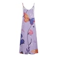 thumbnail image 5 of LOVZFMLL Robes Femmes Sans Manches Mode Sans Manches Imprimé Bretelles Robes, 5 of 5