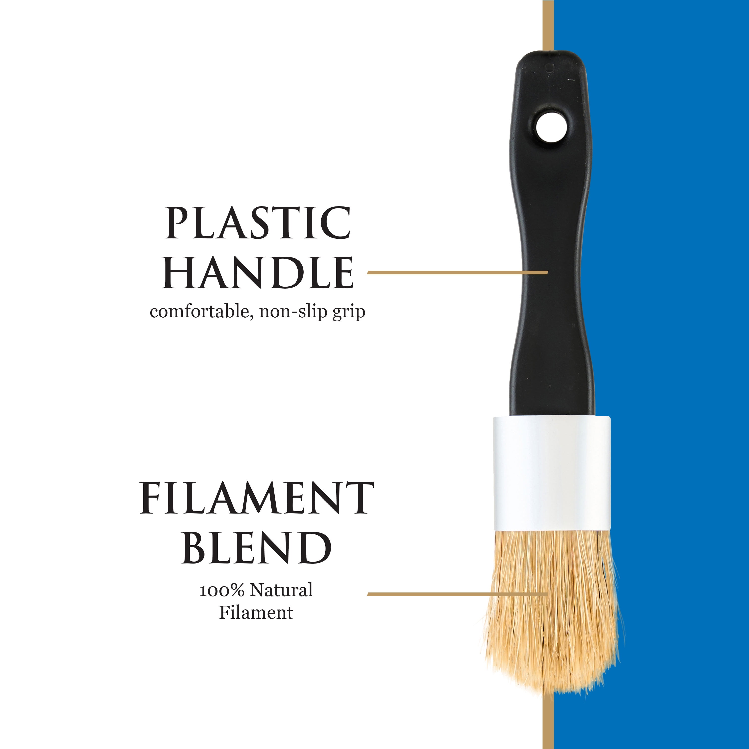 2 inch angled synthetic Chalk Paint Brush – Tanglewood Works