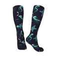 thumbnail image 2 of Knee High Socks for Men and Women, Green Jellyfish Starfish Althletic Compression Socks, Support Long Tube Socks for Outdoor Sport, Calf Socks, High Stockings for Women Men, 2 of 7