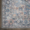 thumbnail image 6 of Nicole Curtis Machine Washable Vintage Boho Light Blue Multi 5'3" x 7'3" Area Rug, (5' x 7'), 6 of 11