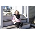 thumbnail image 3 of Funky Junque Kids Winter Infinity Scarf – Toddler & Baby Neck Warmer for Ages 1–6, Soft Acrylic Girls Scarf, Cozy Cold Weather Accessory - Black, 3 of 4