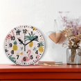 thumbnail image 2 of Yayeee 10" Wall Clock Battery Operated Quartz Round Silent Non-Ticking Home Decor, Flamingo Pattern, 2 of 6