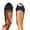 A-Navy, variant on Gpaecead Women'S Bow Peep Toe Slingback Flat Sandals Soft Sole Slip On Spring Summer Indoor Outdoor Office Casual White