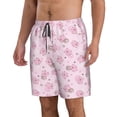 thumbnail image 2 of Wukai Cute Pig Print Beach Trunks with Compression Liner Swimsuit Quick Dry Beach Sports Shorts with Pocket-XX-Large, 2 of 6