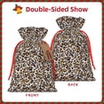 thumbnail image 2 of Fuzoiu Leopard Print Christmas Gift Bag,Burlap Gift Bag with Drawstring Closure & Hang Tag,Perfect for Holidays, Birthdays, and Special Occasions-Small, 2 of 7