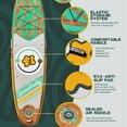 thumbnail image 4 of Samadally 11' Inflatable Stand Up Paddle Board for All Skill Levels Youth & Adults, 34'' Wide Stable Non-Slip Deck All-Around SUP Board with Adjustable Paddle & Removable fins (Light grain), 4 of 6