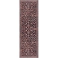 thumbnail image 7 of GLATTICE Runner Rug 2x6 Non Slips Rug Runner Super Soft Kitchen Runner Rug Printed Faux Wool Floral Thin Rugs for Hallway Entryway Laundry Room Bedroom, Deep Burgundy, 7 of 7