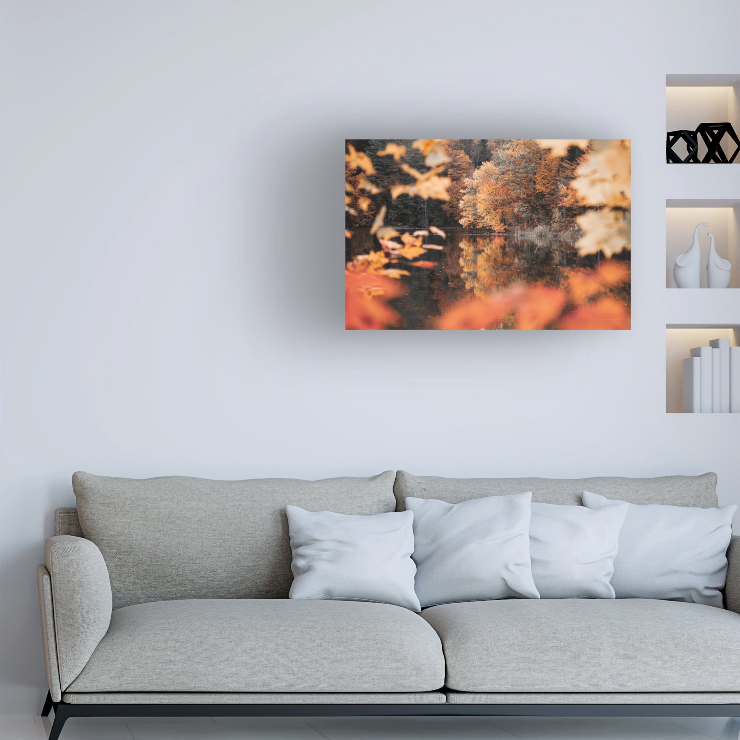 Laura Marshall 'Autumn Reflections' Canvas Art