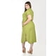 thumbnail image 3 of Vestido camisero de lino Roman Fashion /Tallas Extras 2107 (Pistache) verde claro 42, 3 of 6