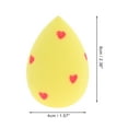 thumbnail image 2 of Unique Bargains 1 Pc Heart Face Makeup Sponge for Bedrooms Yellow Hydrophilic Polyurethane, 2 of 5