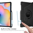 thumbnail image 2 of Fintie Rotating Case for Samsung Galaxy Tab S6 Lite 10.4 Inch 2024/2022/2020 with S Pen Holder, 360 Degree Swivel Stand Cover Auto Sleep/Wake, Black, 2 of 7