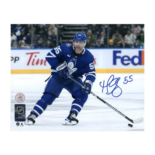 Mark Giordano Signé Maple Leafs de Toronto Ruée vers la Rondelle Photo 8x10