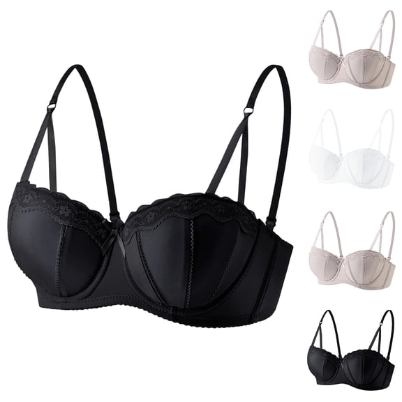 Women's Underwire Demi Bra with Push-up Cups T Shirt Bras for Women Push Up Comfort Underwire Bras