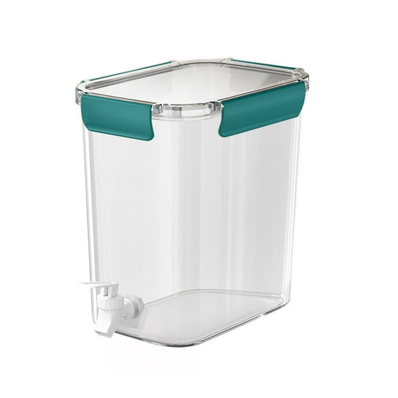 LHWEN Large Capacity Cold Kettle with Faucet 3.5L Iced Beverage Dispenser with Spigot for Refrigerator Fruit Drink Dispenser Food Grade for Lemonade Iced Tea Milk Easy Clean Beverage Container