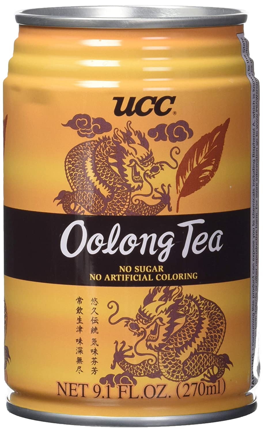 C&U UCC Oolong Tea, 9.1 fl. oz. (Pack of 24)