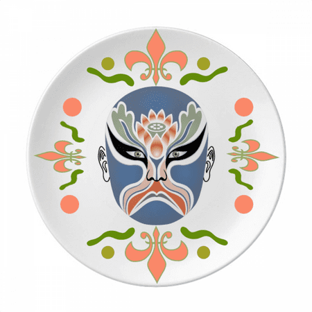 

Peking Opera Head Colorful Xiangjianghui Flower Ceramics Plate Tableware Dinner Dish