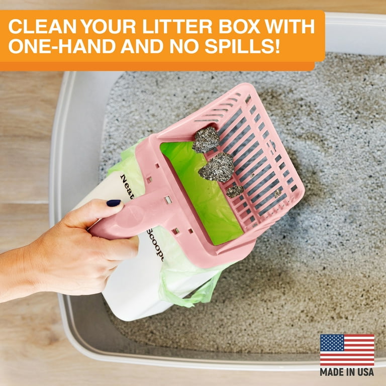 Neater Pet Brands Neater Scooper and 60 Count Refill Bag Bundle Cat Litter Sifter Scoop System with Extra Waste Bags