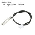 thumbnail image 2 of Unique Bargains 5pcs 20K Temperature Sensor Probe Stainless Steel NTC Thermal Sensor Probe 200mm Digital Thermometer Extension Cable, 2 of 4