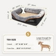 thumbnail image 3 of JOYELF Memory Foam Dog Bed Small Orthopedic Dog Bed & Sofa with Removable Washable Cover and Squeaker Toys as Gift, 3 of 9