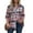 Pink, variant on Womens Plus Size Flannel Plaid Shirts Roll Up Long Sleeve Casual Collared Button Down Shirt Loose Blouse Top(Orange,S)
