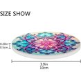 Bestwell Beautiful Mandala Flower Coasters Absorbent Moisture NonSlip