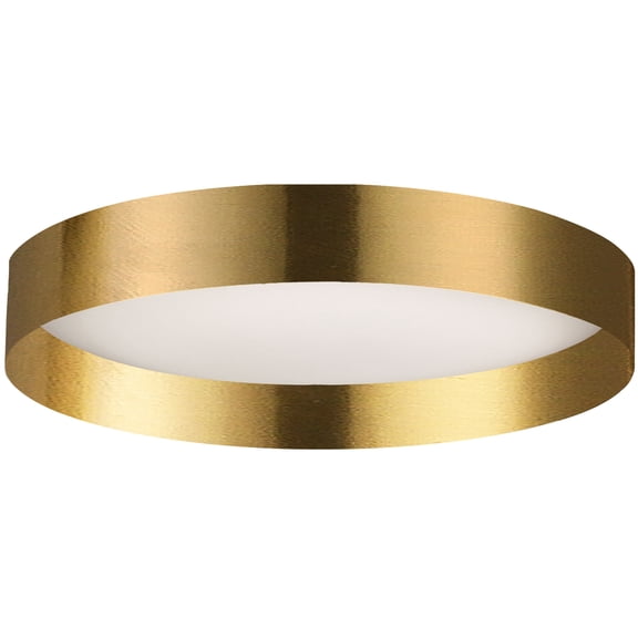 Dainolite 22W Flush Mount w/ Aged Brass Metal Shade