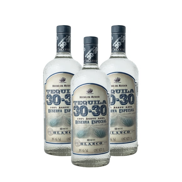 Pack de 3 Tequila 30-30 Reserva Especial Blanco 1Lt