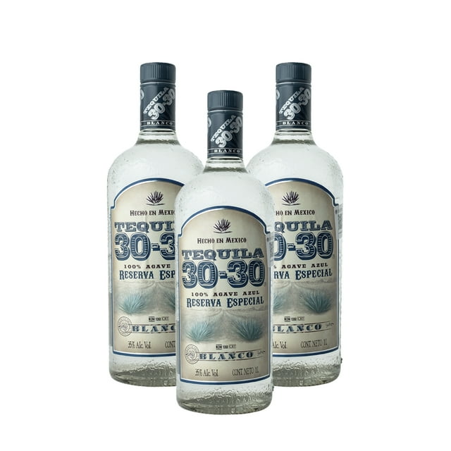 Pack de 3 Tequila 30-30 Reserva Especial Blanco 1Lt