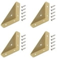 thumbnail image 2 of WEIWEIGG Heavy Duty Triangular Corner Bracket, 90-Degree, Metal Furniture Brace with Screws, Reinforced Shelf Connector for Bookshelf/Bed/Table & Wood Joint Support, 4PCS, 2 of 5