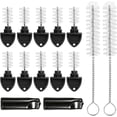 thumbnail image 1 of Beer Tap Plug Set, Including 10 Beer Tap Plug Brushes, 2 Beer Tap Dust Cap, 2 Long Cleaning Brush Beer Tap Stoppers Beer Faucet Brush Cleaner for Restaurant Home Party Bar, 1 of 6