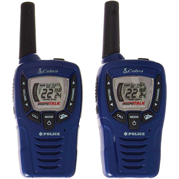 Cobra Cx396a 25 Mile 2 Way Radios Walkie Talkies Blue Walmart Com Walmart Com