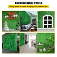 thumbnail image 3 of BENTISM Artificial Boxwood Panel Boxwood Hedge Wall Panel 6pcs 20x20" Garden Decor, 3 of 10